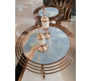 Bàn inox màu vàng 02